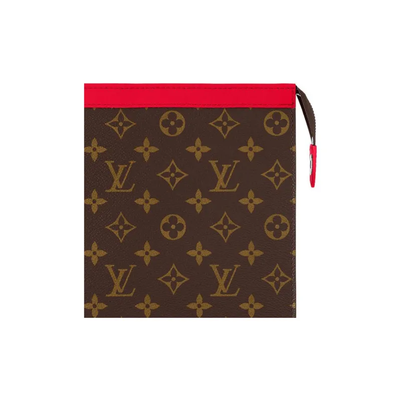 LOUIS VUITTON Pochette Voyage Mm Colormania Red-4