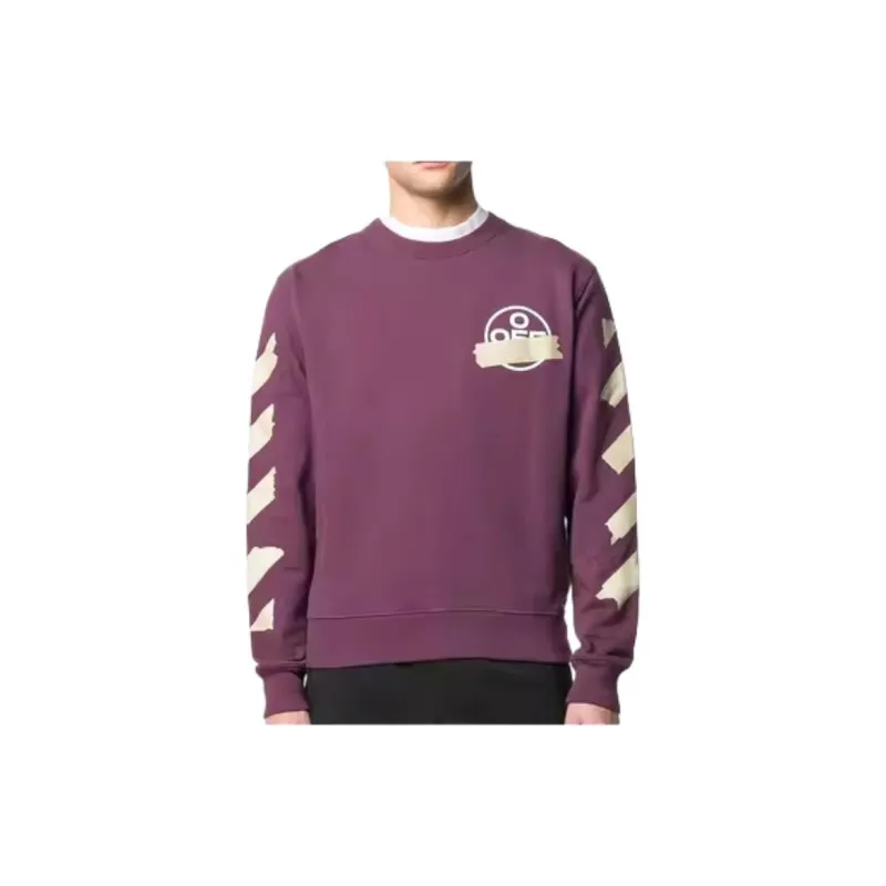 OFF WHITE Diagonal Tape Arrows Crew Sweatshirt-2