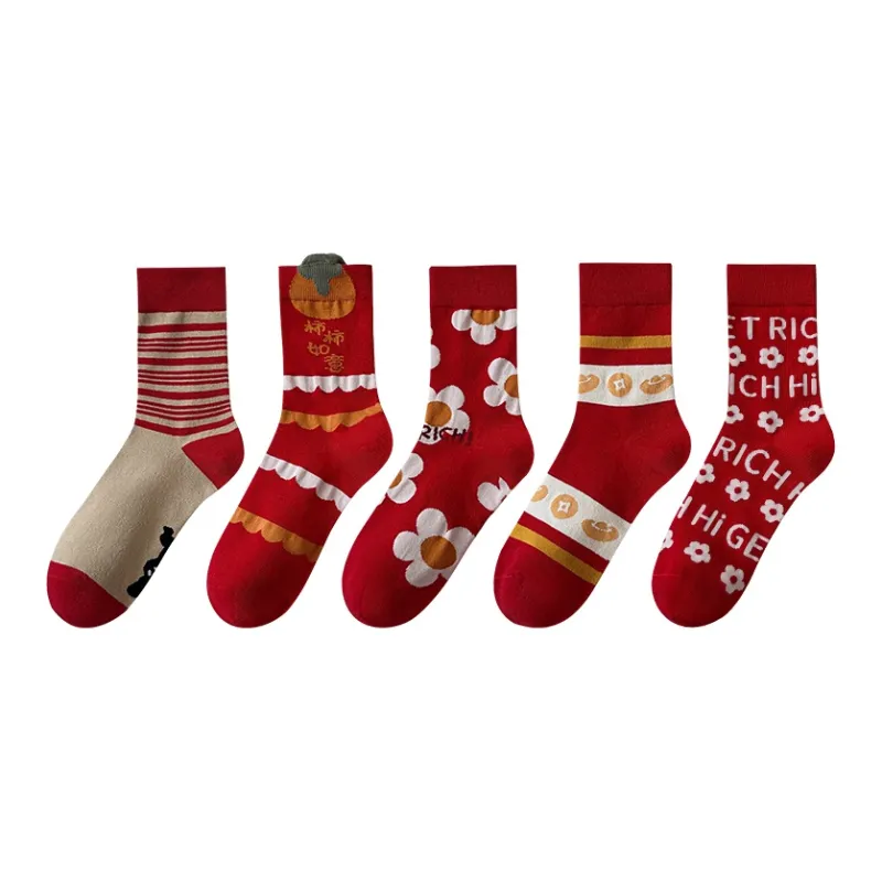 Lan Miao Mid Calf Socks Women's Combo Set-25