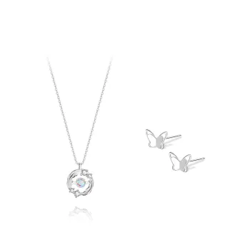 BLANK IN BLANK Sterling Silver Necklaces Women's Bestie Girlfriend Couple Birthday Gift Girl