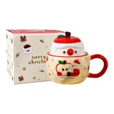 Red-Apple Christmas Ceramic Cup