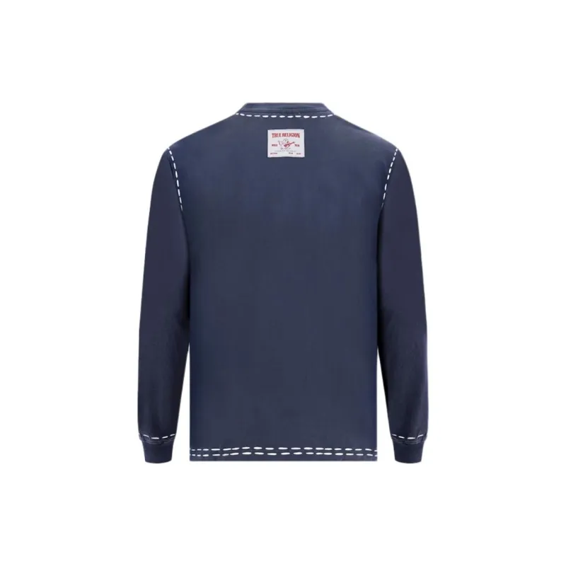 TRUE RELIGION FW24 T-Shirt Men's Navy Blue-1