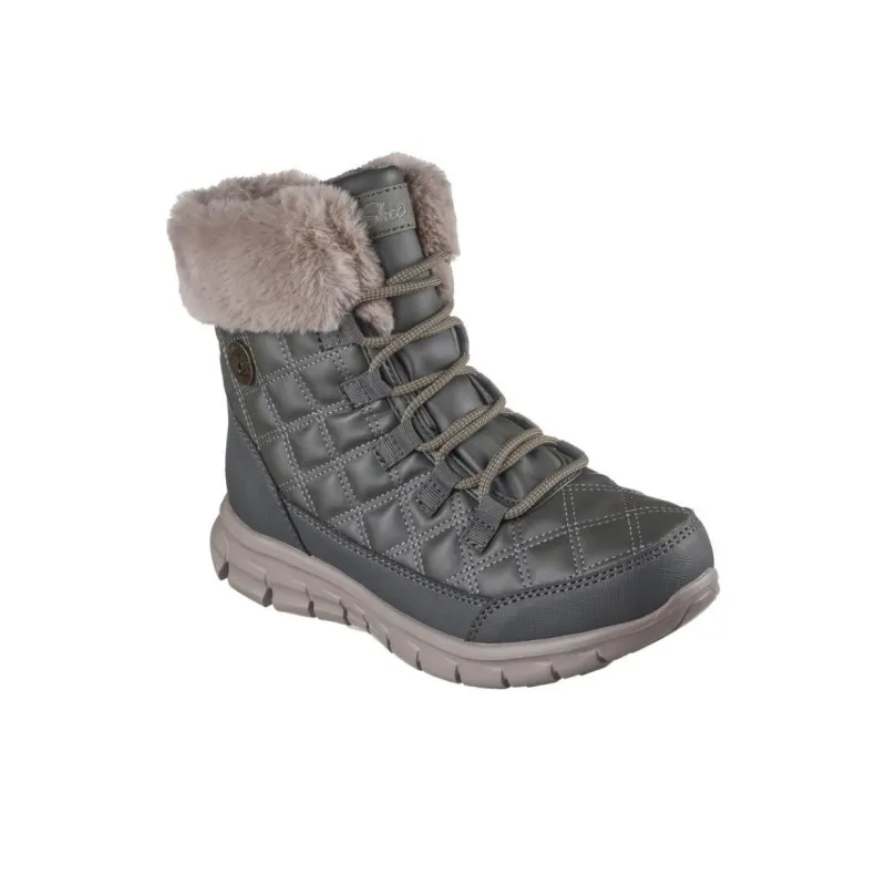Skechers Synergy Anti-Slip Wear-Resistant High-Top Casual Shoes Women's Green-2