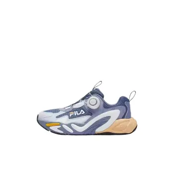 FILA Anti Slip And Wear Resistant Breathable Low Top Kids' Running Shoes Sky Blue/FILA White Kids'