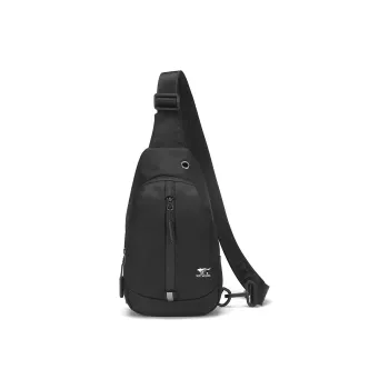 SEPTWOLVES Fabric Crossbody Small Bag Techwear Sling Bag Regular Men's Black