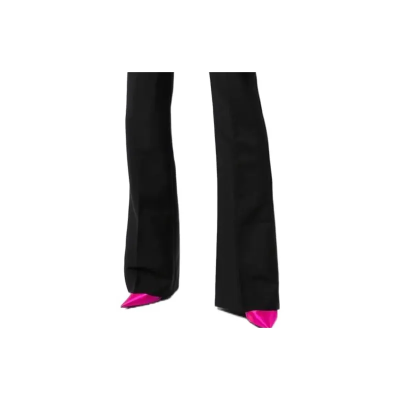VERSACE Low-Rise Flared Tailored Trousers-5