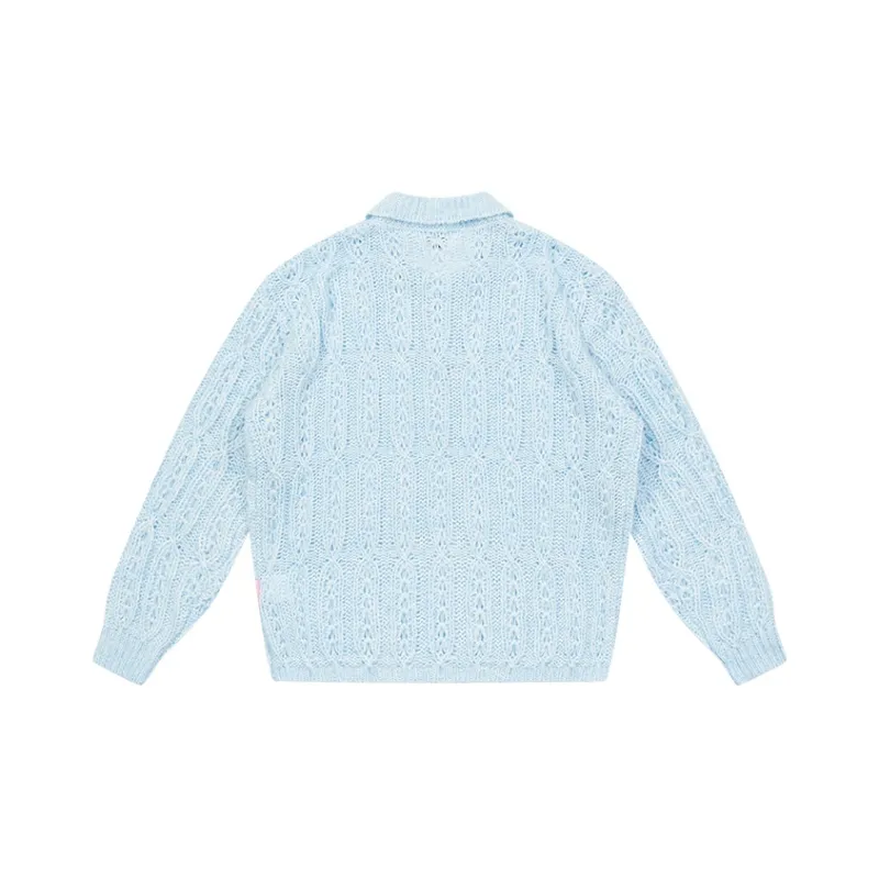 EMPTY REFERENCE Sweater Unisex Blue-1
