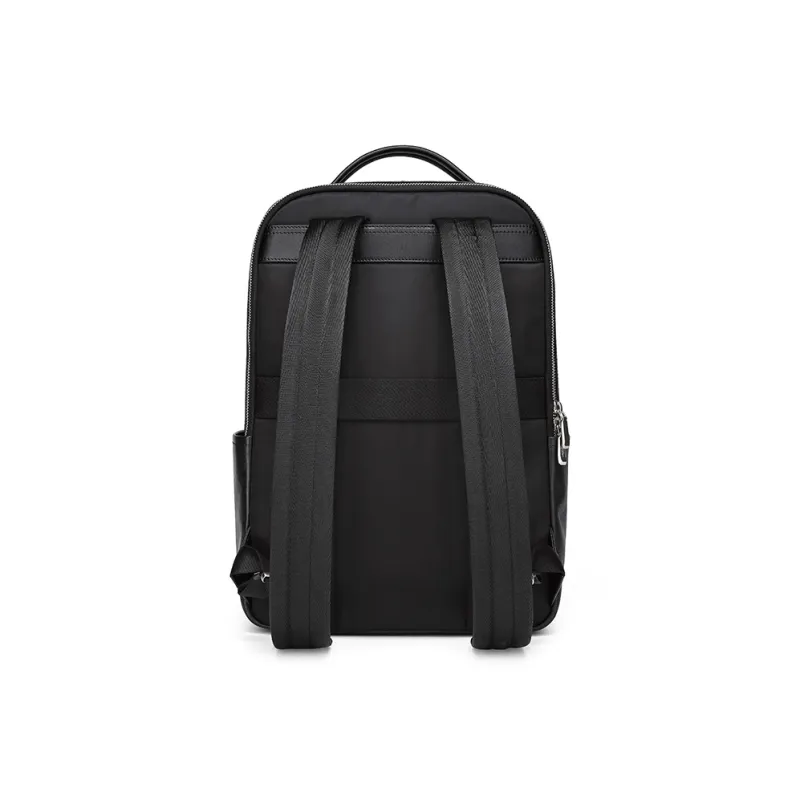 GOLDLION Top Grain Cow Leather With Synthetic Leather Backpack Tubas Men's Black-2
