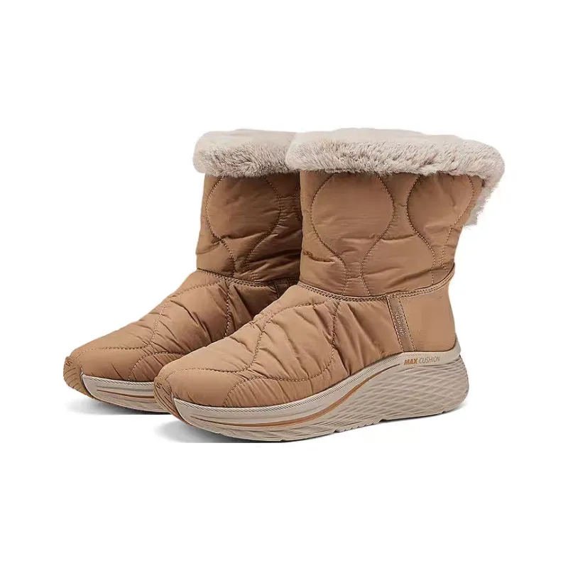 Skechers Slip Ins Warm And Wear Resistant Crew Snow Boots Women's Brown-2