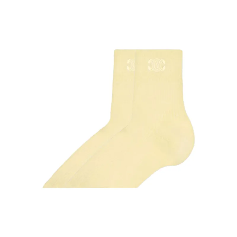 CELINE SS23 Ankle Socks Women's Yellow-2