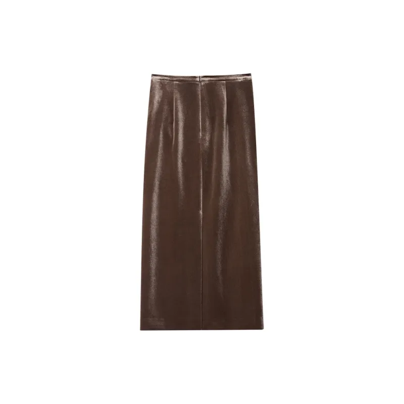 THE SEA LIFE Casual Long Skirt Women's Chestnut-1