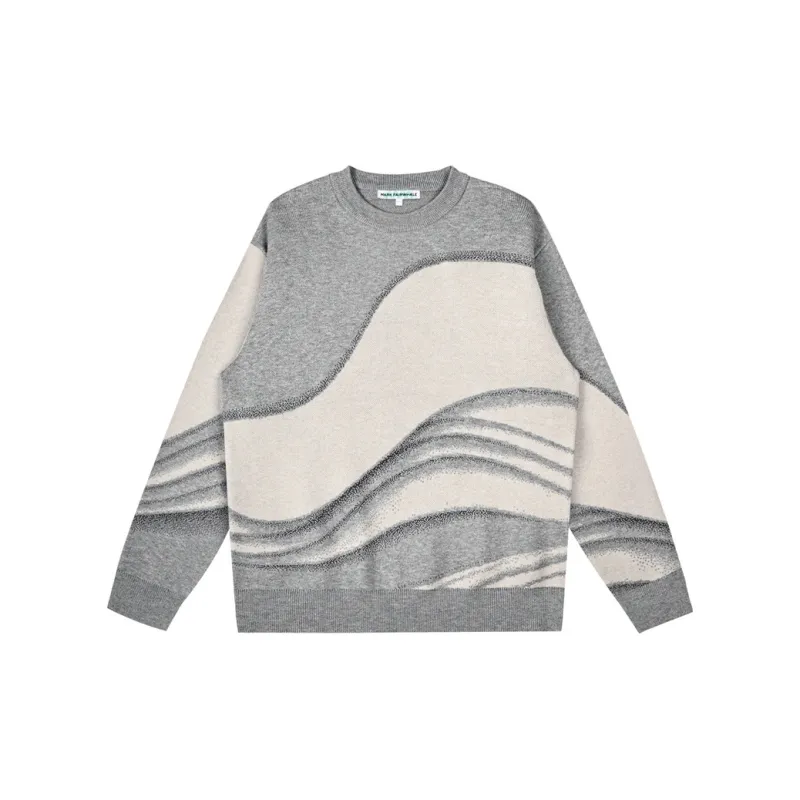 FAIRWHALE Sweater Men's Medium Gray-0