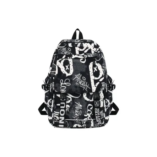 LEXI Nylon Student Backpack Unisex Multicolor