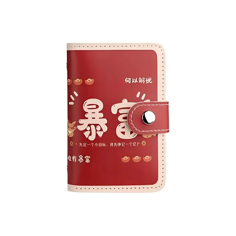 OUZIHUANG PU Storage Bag Card Holder Large Size Unisex-0