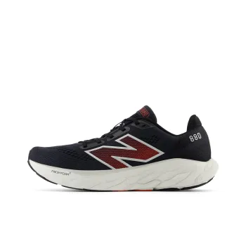 New Balance NB Fresh Foam X 880v14 Anti Slip Wear Resistant Low Top Running Shoes Men's Black White Red