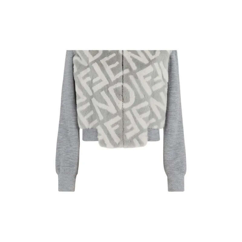 FENDI SS23 Jackets Coats Women's Gray-5