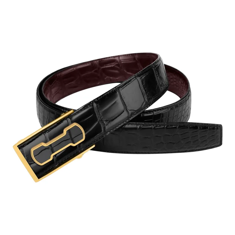 CATELLES Double Sided Crocodile Leather Leather Belts Men's 3.5cm/3.8cm-8