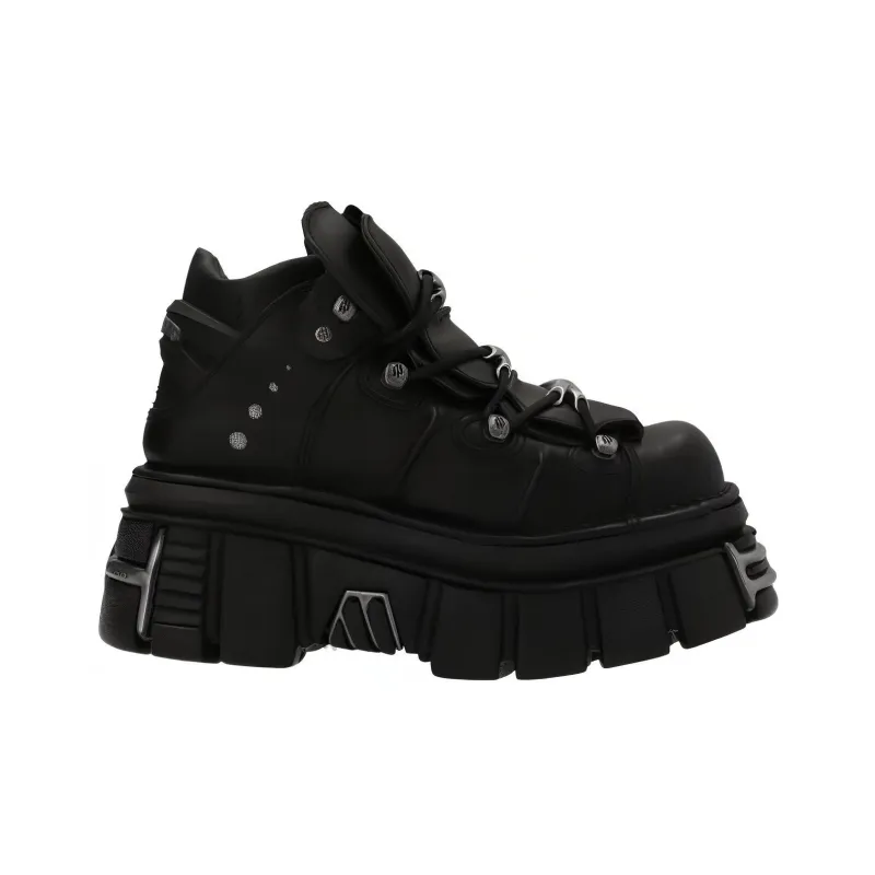 Vetements 75mm Platform Leather Sneakers-1