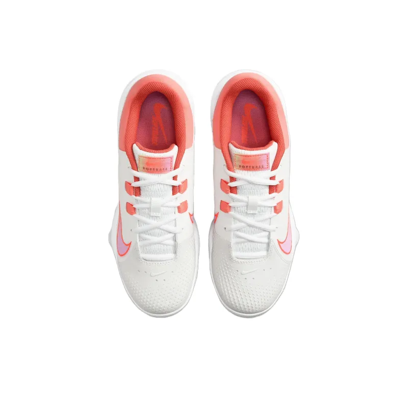 Nike Hyperdiamond 4 Pro Mcs Summit White Light Wild Mango Vintage Coral Hyper Crimson Women's-3
