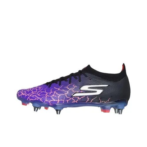 Skechers Anti-Slip Wear-Resistant Soccer Shoes Unisex Purple