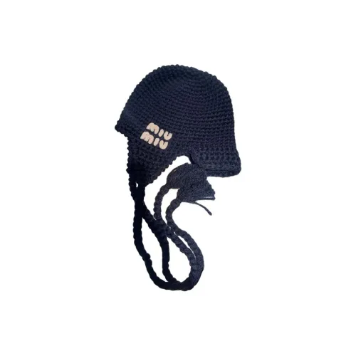 MIU MIU Wool Hats & Caps Women's Navy Blue