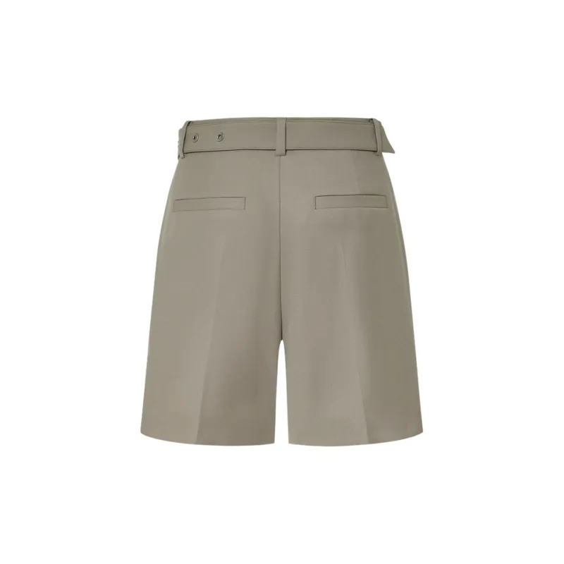 MOCO Casual Shorts Women's _Lineno Linen Green-1