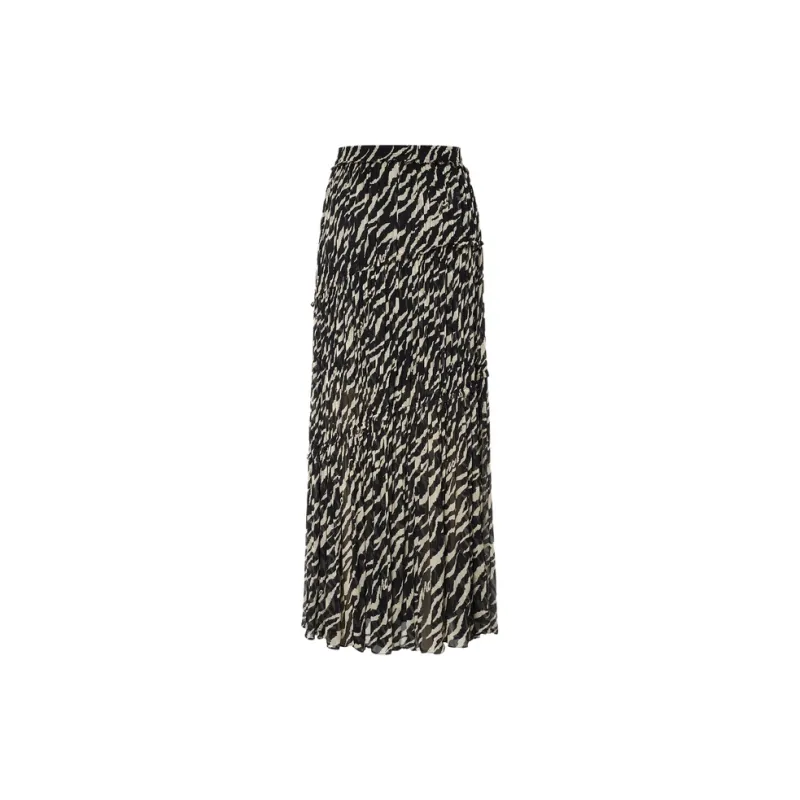 MOCO Casual Long Skirts Women's Two-Tone Tiger Pattern-1