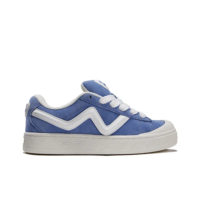 GZOZ Slip Resistant Cushioning Low Top Skateboard Shoes Unisex Lightweight Denim-1
