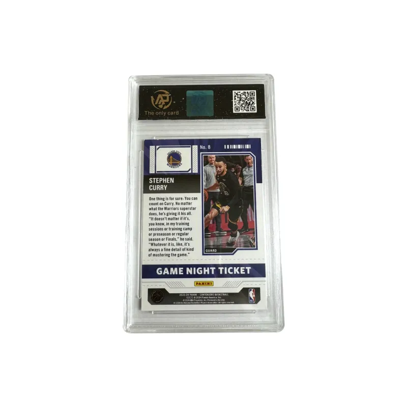 PANINI Steph Curry Warriors Ball Game Ticket Game Night Special Card Player Card 8 Points Graded Cards 1 Piece-1