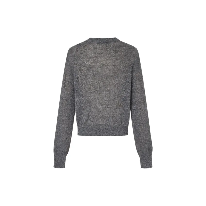 MOCO Knitwear Women's Medium Heather Gray-1