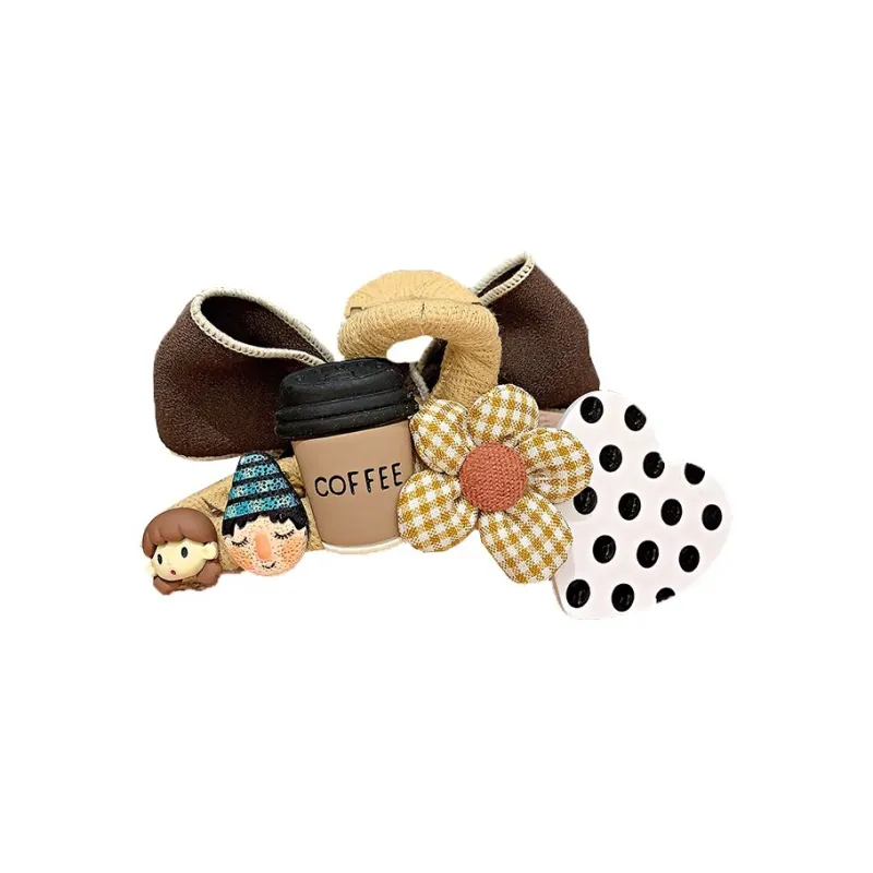 CHIMERA Fabric Hair Clip Claw Clip Hair Accessory Headpiece Women's-0