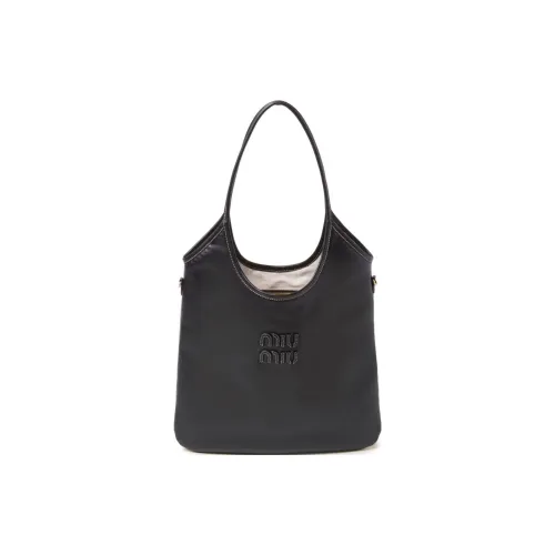 MIU MIU Ivy Leather Tote Bag, Shopping Bag, Shoulder Bag, Handbag Women's Black