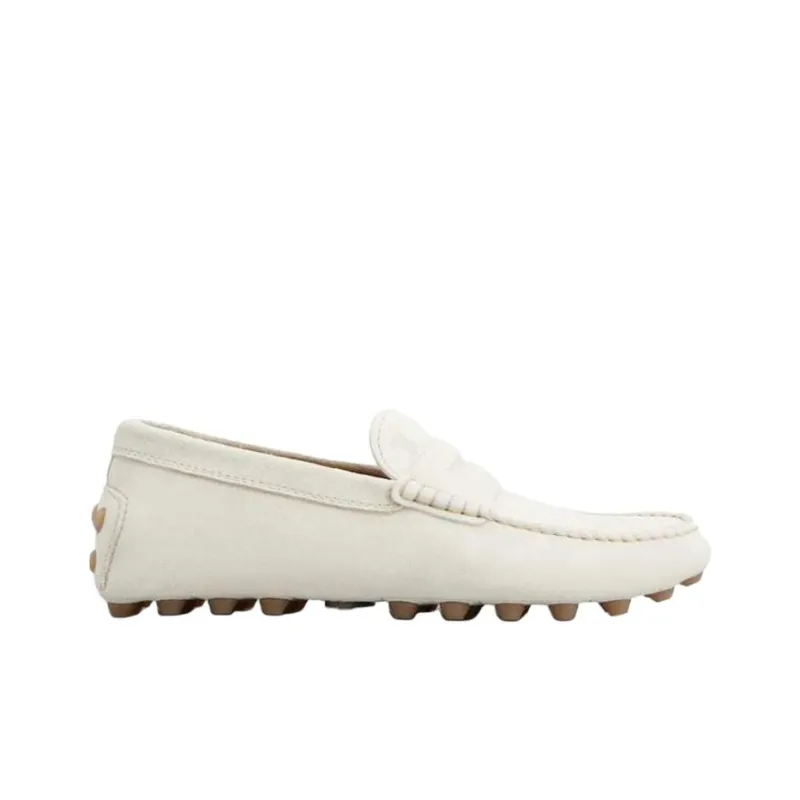 TOD'S Gommino Beanie Shoes Men's White-1