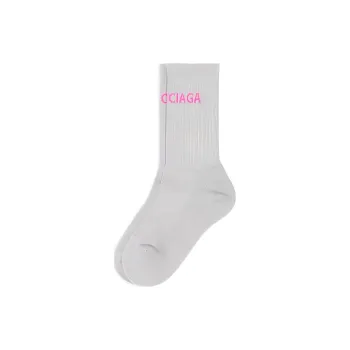 Balenciaga SS23 Knee-High Socks Regular Fit Women's 1 Pack Gray