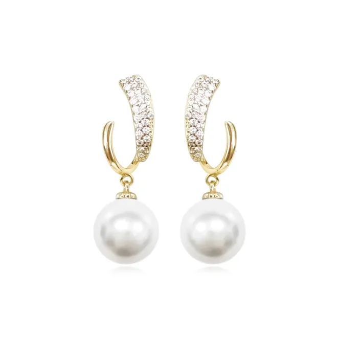 Rhymes Gold Plated Copper Clip On Earrings Women's-0