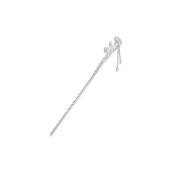 Sentimentality 999 Fine Silver Foot Silver Hairpins Women's