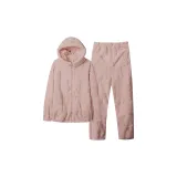 Cameo Brown Rabbit Print Hooded-ALR1117