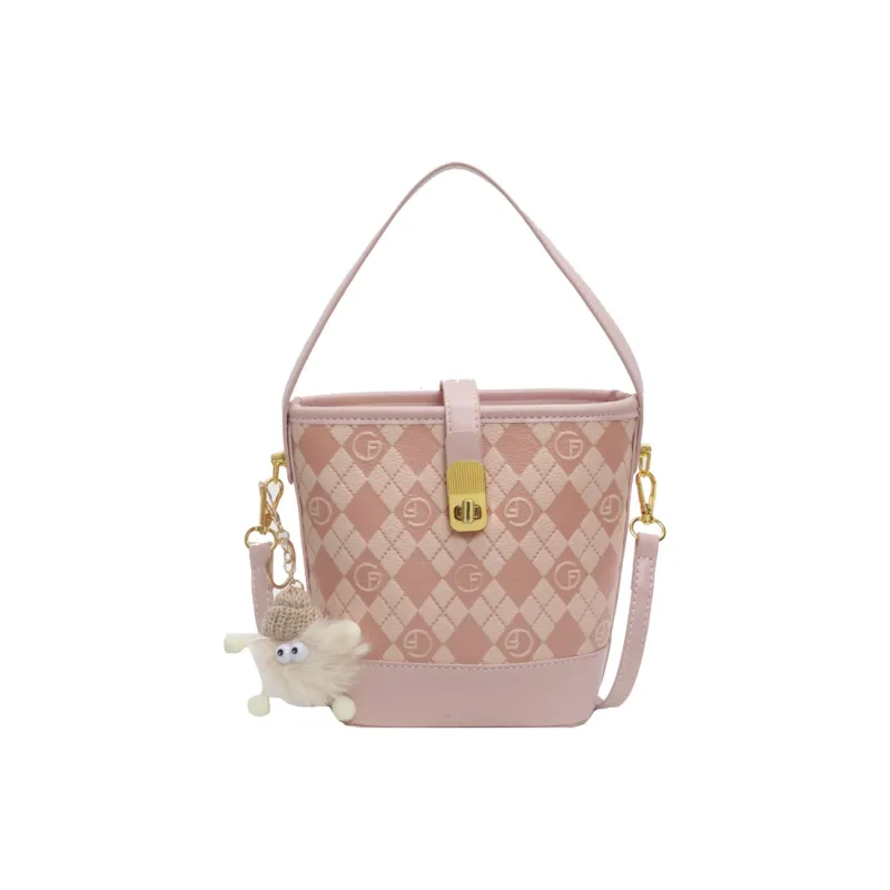 HCXK Pu Portable Crossbody Bag Shoulder Bag Regular Women's Coffee/Black/Pink/Blue-5