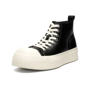 V ZERO FIVE Cushioning Wear Resistant Balance High Top Skateboard Shoes Unisex Black