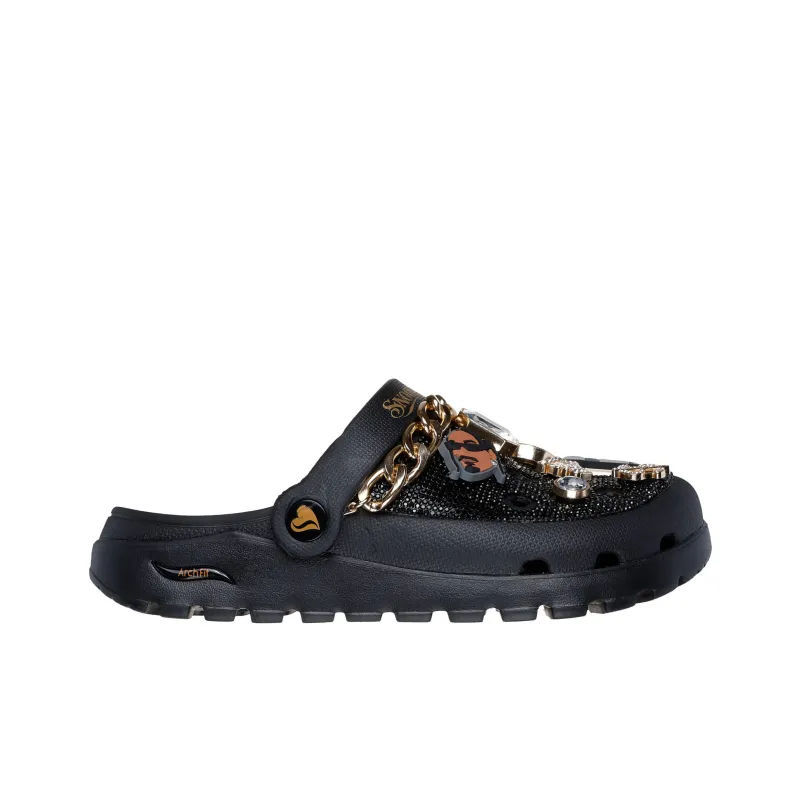 Snoop Dogg x Skechers ARCH FIT FOOTSTEPS Clogs Women's Black-1