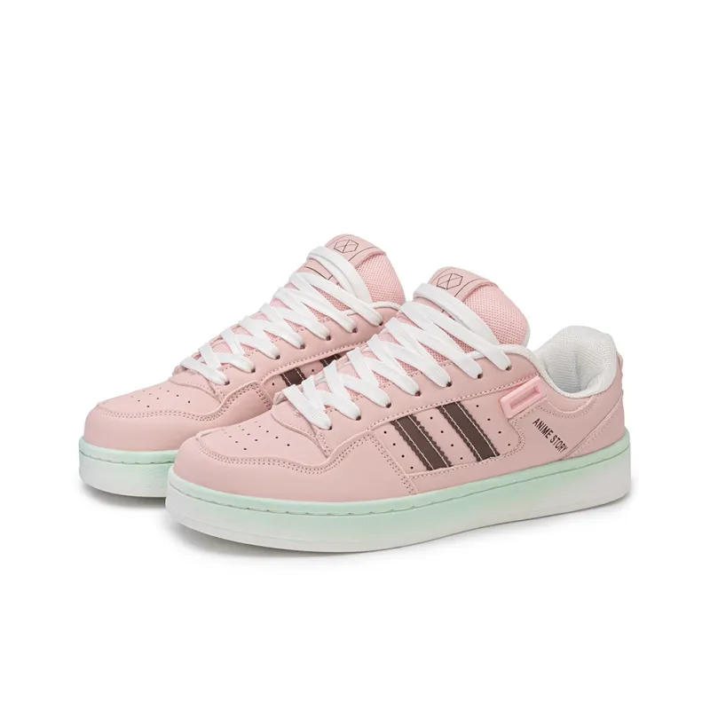N6K8 Non-slip Lightweight Low-Top Skateboard Shoes Unisex-33