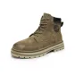 Khaki, Fleece-Lined Insulated Shoes