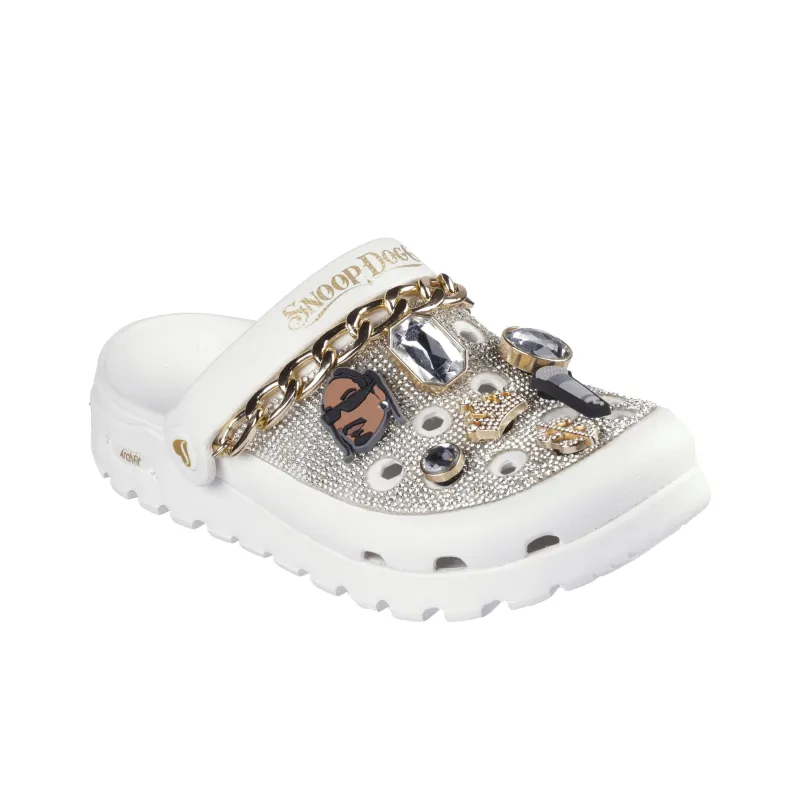 Snoop Dogg x Skechers ARCH FIT FOOTSTEPS Clogs Women's White-2