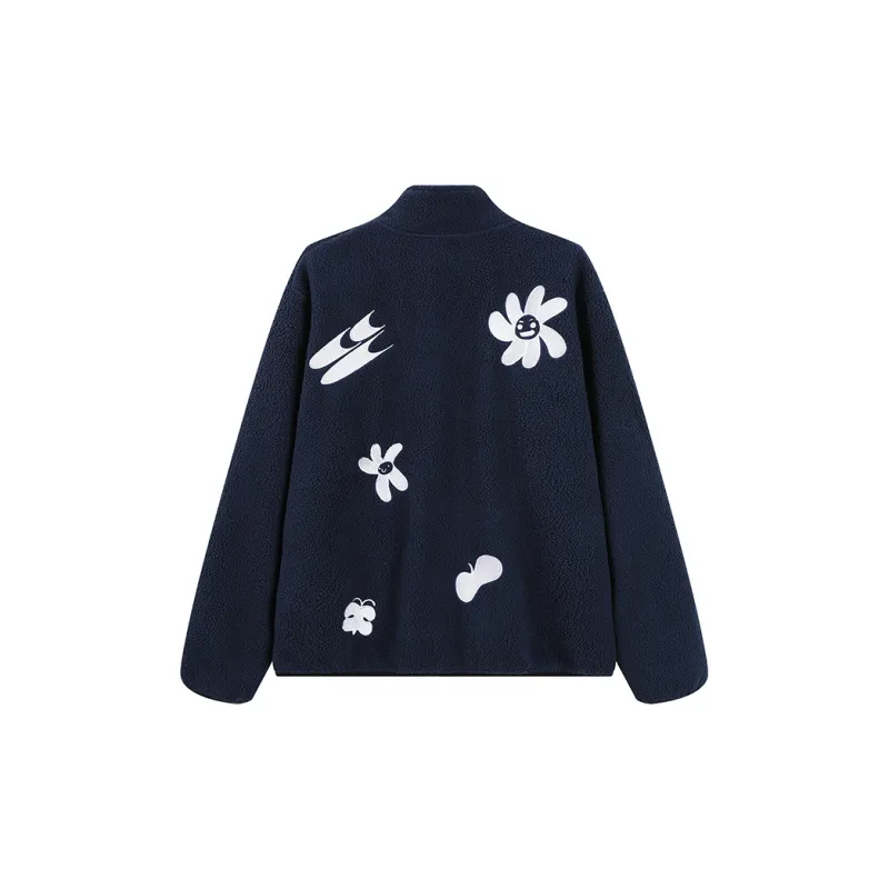 Crying Center Jackets & Coats Unisex Navy Blue-1