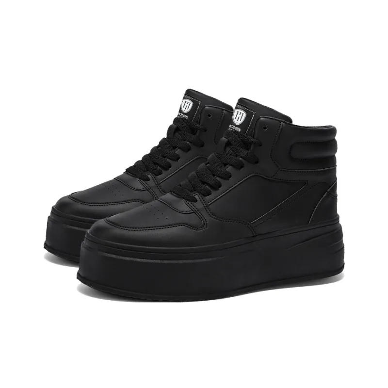 HACKBUTEER Wear Resistant Height Increasing High Top Skateboard Shoes Men's Box-3