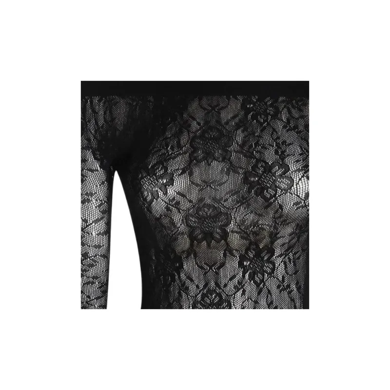 SAINT LAURENT Lace Detailed Off Shoulder Top-2