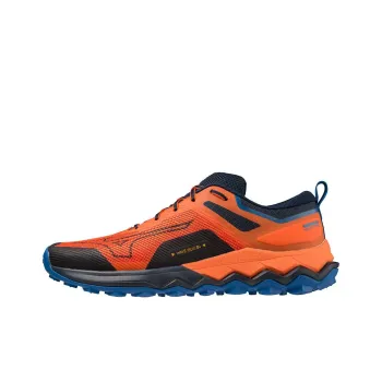 Mizuno WAVE IBUKI 4 Anti-Slip Wear-Resistant Low-Top Trail Running Running Shoes Men's Red Black