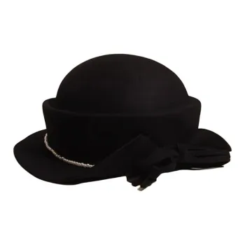 Peach Tea Wool Top Hats Women's