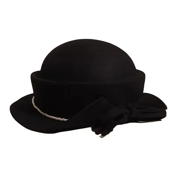 Peach Tea Wool Top Hats Women's-0