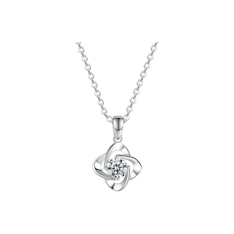 JOFY S925 Silver Necklaces Women's White/Blue-0